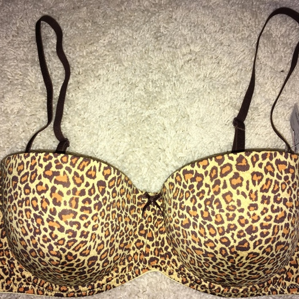Leopard Bra, Size 36C